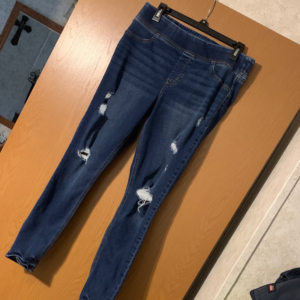 Old Navy Ripped Dark Blue Jeggings